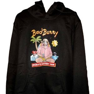 Bad Bunny World's Hottest Tour Sweatshirt  Hoodie Conejo Malo Un Verano Sin Ti